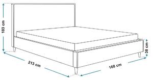 Manželská postel Wilson 160x200 cm Barva: Vlastní výběr - Cena na dotaz