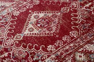 Makro Abra Kusový koberec klasický DUBAI L429A červený Rozměr: 80x150 cm