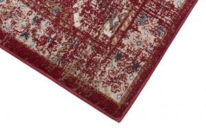 Makro Abra Kusový koberec klasický DUBAI L429A červený Rozměr: 80x150 cm