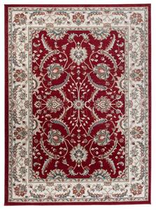 Makro Abra Kusový koberec klasický DUBAI L749A červený Rozměr: 80x150 cm