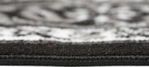 Makro Abra Klasický kusový koberec EUFRAT Q011A černý Rozměr: 80x150 cm