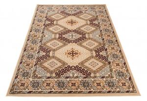 Makro Abra Klasický kusový koberec EUFRAT C031A světle béžový Rozměr: 160x230 cm