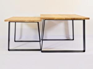 Konferenční stolky –⁠⁠⁠⁠⁠⁠⁠⁠⁠⁠⁠⁠⁠⁠⁠⁠ set Slavík větší a menší Varianty velikostí stolů (D x Š x V): 50x50x45 a 65x65x50 (cm)
