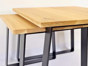 Konferenční stolky –⁠⁠⁠⁠⁠⁠⁠⁠⁠⁠⁠⁠⁠⁠⁠⁠ set Slavík větší a menší Varianty velikostí stolů (D x Š x V): 50x50x45 a 65x65x50 (cm)