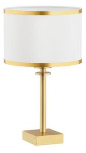 Argon 8029 - Stolní lampa ABBANO 1xE27/15W/230V mosaz/bílá