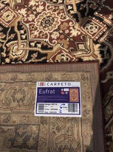 Makro Abra Klasický kusový koberec EUFRAT Q011A hnědý Rozměr: 80x150 cm
