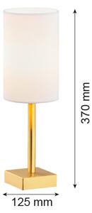 Argon 8030 - Stolní lampa ABRUZZO 1xE14/7W/230V mosaz/bílá