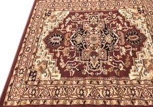 Makro Abra Klasický kusový koberec EUFRAT Q011A hnědý Rozměr: 140x200 cm