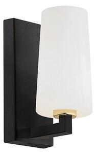 Argon 8056 - Nástěnná lampa CAMELOT PLUS 1xE27/15W/230V černá/bílá/zlatá