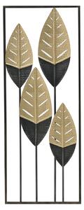 Kovová nástěnná dekorace s listy, 3-70-712-0021, InArt