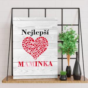 Sablio Dárková cedulka Nejlepší maminka: 30x40 cm