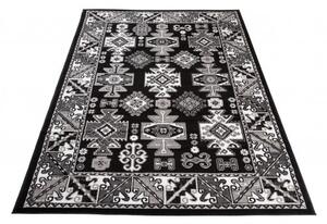 Makro Abra Klasický kusový koberec EUFRAT C645A černý Rozměr: 160x230 cm