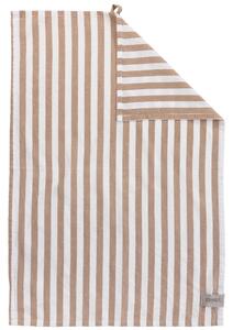 ERNST Bavlněná utěrka Wide Stripes - Caramel EF509
