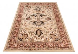 Makro Abra Klasický kusový koberec EUFRAT Q011A světle béžový Rozměr: 140x200 cm
