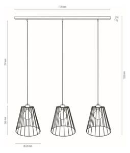 Spot-Light DO19319304 - Lustr na lanku ORAZIO 3xE27/60W/230V borovice