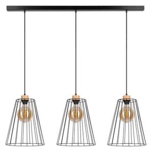 Spot-Light DO19319304 - Lustr na lanku ORAZIO 3xE27/60W/230V borovice