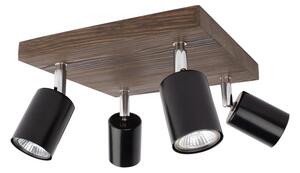 Spot-Light DO2910456 - Stropní bodové svítidlo MANARA 4xGU10/5W/230V borovice