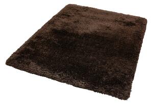 Nirmal Kusový koberec jednobarevný Shaggy Plush Čokoládový tmavě hnědý Rozměr: 200x300 cm