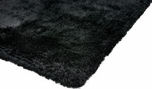 Nirmal Kusový koberec jednobarevný Shaggy Plush černý Rozměr: 120x170 cm