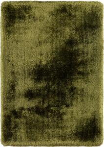 Nirmal Kusový koberec jednobarevný Shaggy Plush zelený Rozměr: 140x200 cm