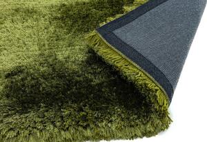 Nirmal Kusový koberec jednobarevný Shaggy Plush zelený Rozměr: 120x170 cm