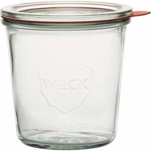 Zavařovací sklenice Weck 500 ml, s víčkem, těsněním a svorkami, sada 4ks