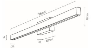 Spot-Light19912104 - LED Koupelnové nástěnné svítidlo AQUAVIVA LED/12W/230V IP44