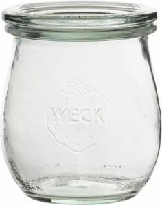 Zavařovací sklenice Weck 220 ml, tulipánový tvar, s víčkem, sada 6 ks