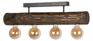 Spot-Light DO6997456 - Přisazený lustr TRABO 4xE27/60W/230V borovice
