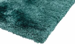 Nirmal Kusový koberec jednobarevný Shaggy Plush Petrol modrý Rozměr: 70x140 cm