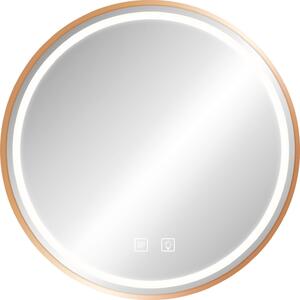 Tutumi Rea, kulaté LED zrcadlo 60cm MMJ P11395, růžová zlato matná, HOM-05506