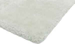 Nirmal Kusový koberec jednobarevný Shaggy Plush bílý Rozměr: 120x170 cm