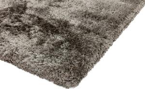 Nirmal Kusový koberec jednobarevný Shaggy Plush Zinc tmavě béžový / šedý Rozměr: 70x140 cm