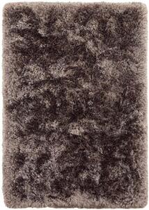 Nirmal Kusový koberec jednobarevný Shaggy Plush Zinc tmavě béžový / šedý Rozměr: 140x200 cm