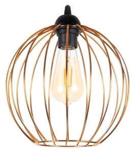 Lustr na lanku MATT 2xE27/60W/230V pavouk černá/měděná