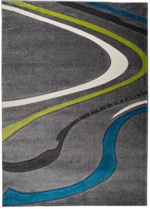 Makro Abra Kusový koberec SUMATRA 3488A šedý žlutý modrý Rozměr: 80x150 cm