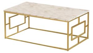 Konferenční stolek CONTRAST béžová/zlatá