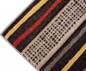 Makro Abra Kusový koberec SUMATRA H093D Listí tmavě hnědý Rozměr: 120x170 cm