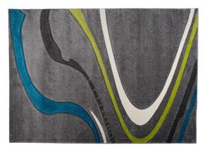 Makro Abra Kusový koberec SUMATRA 3488A šedý žlutý modrý Rozměr: 60x100 cm