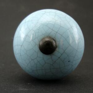 Keramická úchytka -Modrá crackle Barva kovu: antik tmavá