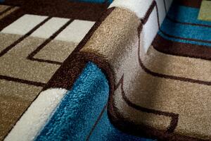 Makro Abra Kusový koberec SUMATRA C236A hnědý modrý béžový Rozměr: 80x150 cm
