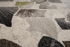 Makro Abra Kusový koberec SUMATRA E316B šedý bílý zelený Rozměr: 80x150 cm