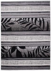 Makro Abra Kusový koberec SUMATRA H093A Listí šedý Rozměr: 140x190 cm