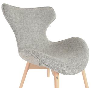 Designová retro židle Fox - šedá