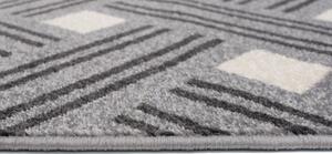 Makro Abra Kusový koberec moderní FIKA 78521 stříbrný krémový Rozměr: 140x190 cm