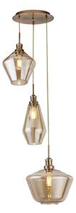 Searchlight 5423-3AB - Lustr na lanku MIA 3xE27/60W/230V mosaz