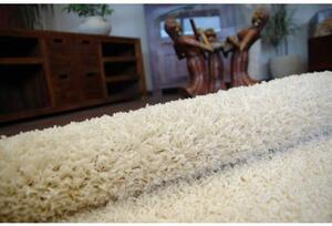 Makro Abra Kulatý koberec SHAGGY 5cm krémový Rozměr: průměr 100 cm