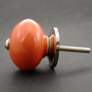 Keramická úchytka-Oranžová Barva kovu: zlatá