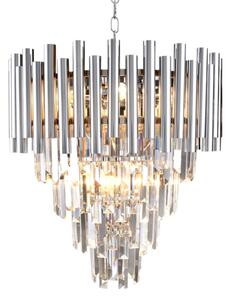 Křišťálový lustr na řetězu MADISON 9xE14/40W/230V chrom