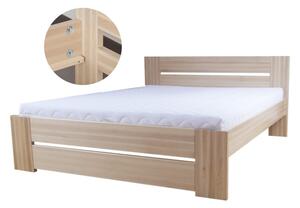 Via-nábytek Postel EMA masiv buk Povrchová úprava postele: Buk (lakovaný), Rozmiry: 120 x 200